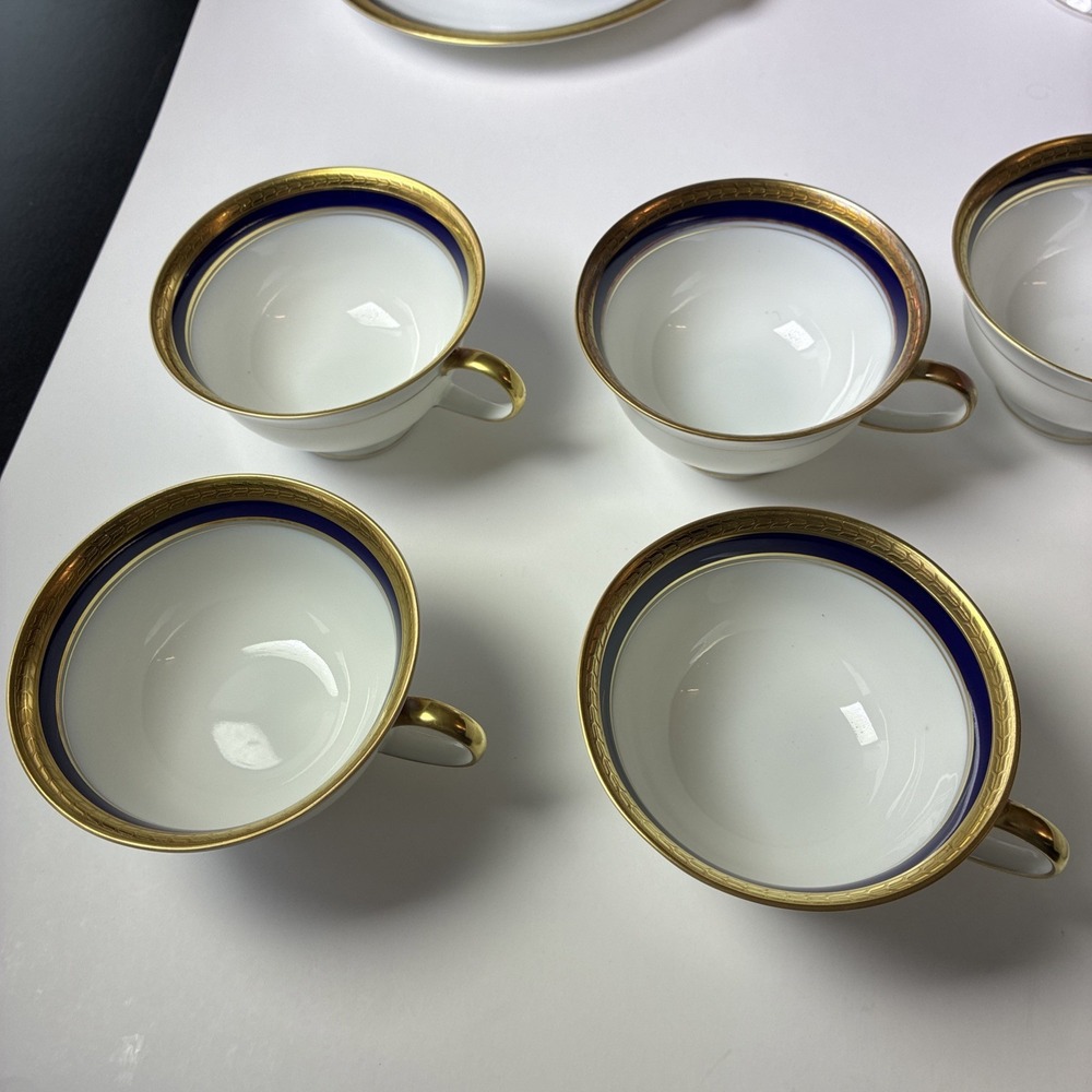Rosenthal Germany EMINENCE COBALT BLUE & GOLD Set of 11 Tea Service Partial (20F - Picture 16 of 16